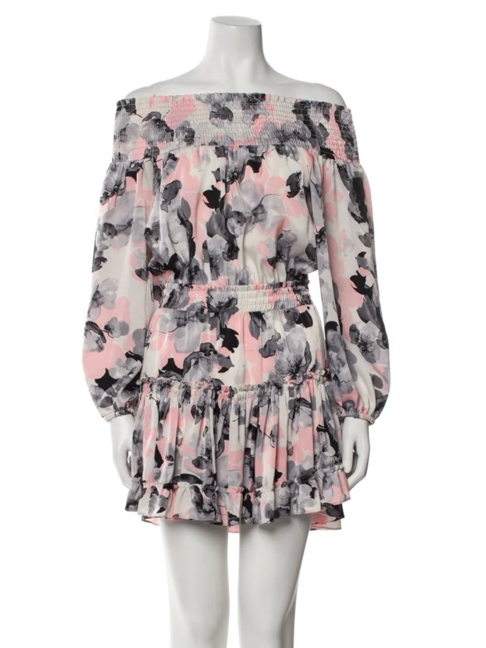 MISA Los Angeles Long Sleeve Mini Dress XS